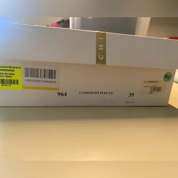 Chiarini Bologna Orange Suede Platform Sandals Sz IT 39, new in box - Picture 11 of 11